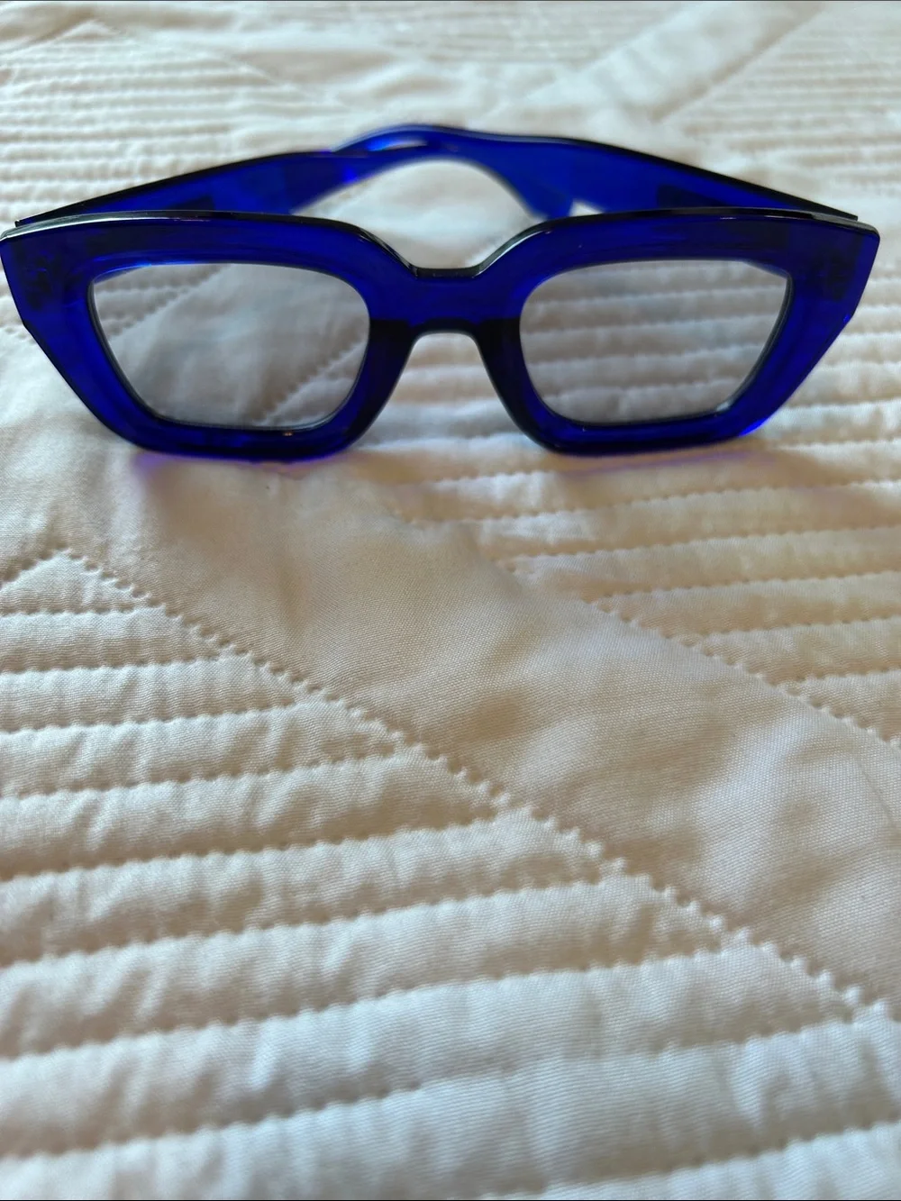 Bold Cobalt Blue women’s Rectangular Sunglasses